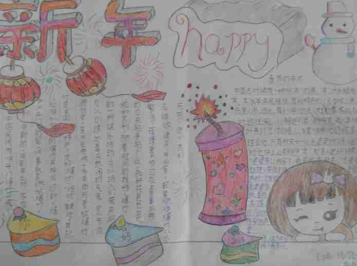 新年春节手抄报优秀